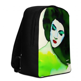 Embrace Harmony with the Tranquil Green Minimalist Backpack!