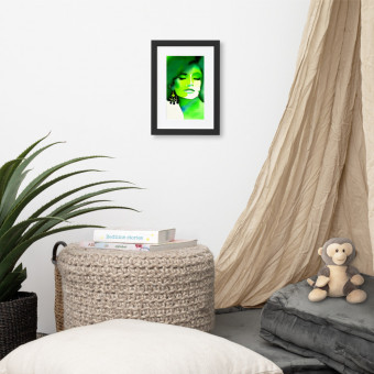 Embrace Peace and Harmony with the Tranquil Green Framed Poster!