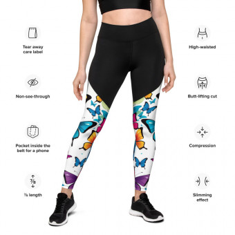Active Lifestyle Essentials: Butterfly Leggings